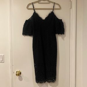 Bardot black lace dress - LBD
